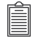 Clipboard Black Outline icon