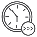 Clock Forward Arrows icon