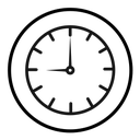 Clock nine icon