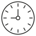 Clock nine icon