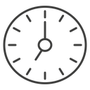 Clock seven icon