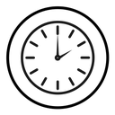 Clock two icon