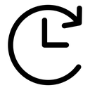 Clockwise rotation icon