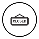 Closed sign icon