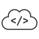 Cloud code icon