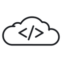 Cloud code icon