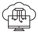 Cloud computing icon