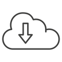 Cloud download icon