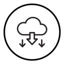 Cloud download icon
