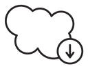 Cloud download icon
