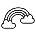Cloud rainbow 2 icon