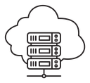 Cloud server icon