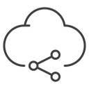 Cloud share icon