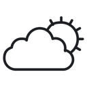 Cloud sun 3 icon