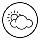 Cloud sun icon
