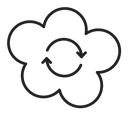 Cloud sync icon