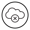 Cloud sync disable icon