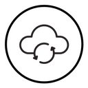 Cloud sync icon