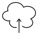Cloud upload icon
