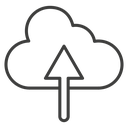 Cloud upload (1) icon