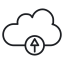 Cloud upload 4 icon