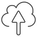 Cloud upload 5 icon