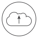 Cloud upload 2 icon