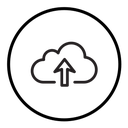 Cloud upload (2) icon