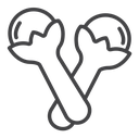 Cloves Black Outline icon