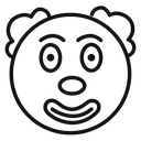 Clown head icon