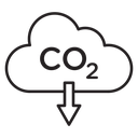 CO2 emission icon