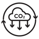 Co2 gas carbon dioxide icon