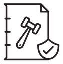 Code pof conduct glyph icon