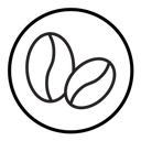 Coffee beans icon