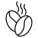 Coffee beans icon