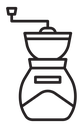 Coffee grinder icon