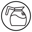 Coffee pot Black Outline icon