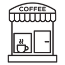 Coffee shop icon