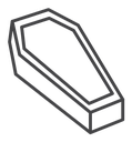 Coffin Black Outline icon