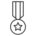 Coin decoration icon