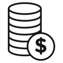 Coin stack icon