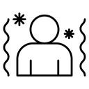 Cold human icon