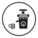 Cold pressed juicer icon