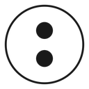 Colon sign icon