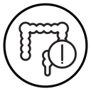 Colorectral cancer Black Outline icon