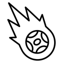 Comet Cratered Meteor icon