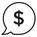 Comment dollar 3 icon
