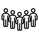 Community Black Outline icon