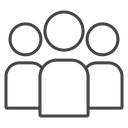 Community Group People Black Outline icon
