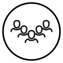 Company staff Black Outline icon